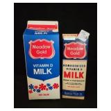 MEADOW GOLD QUART AND HALF GALLON CARTONS