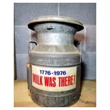 "MILK MAKES HEAVENLY BODIES" MILK CAN