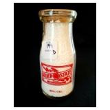 GOLDEN STATE HALF PINT GLASS MILK BOTTLE
