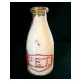 PET QUART GLASS MILK BOTTLE