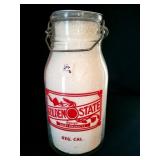 GOLDEN STATE GALLON GLASS MILK BOTTLE