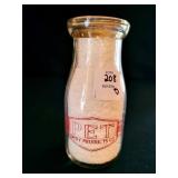 PET HALF PINT GLASS MILK BOTTLE
