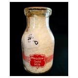 MEADOW GOLD HALF PINT GLASS MILK BOTTLE