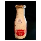 MEADOW GOLD PINT GLASS MILK BOTTLE