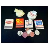 DAIRY COLLECTIBLES: MATCHES, LIDS, TOKENS