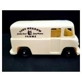 LONG MEADOW FARMS PLASTIC MILK TRUCK BANK