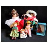 5 ASSORTED DOLLS - TWO ARE MADAME ALEXANDER