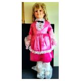 36" VINYL SHIRLEY TEMPLE DOLL W/ COA - 1984 ISSUE