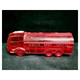 ESSO GASOLINE RED PLASTIC BANK