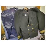 DELTA AIRLINES PILOT UNIFORM COAT - NO SIZE - WITH