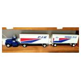 WINDROSS DIE CAST P*I*E DOUBLE TRAILER TRUCK