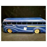 METAL GREYHOUND WIND-UP BUS TOY