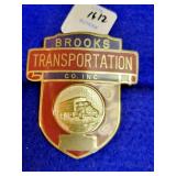 "BROOKS TRANSPORTATION CO. INC." EMPLOYEE BADGE