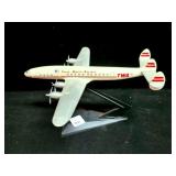 TWA AIR JET PLASTIC MODEL AIRPLANE