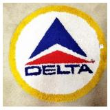 26" ROUND DELTA AIRLINES THROW RUG