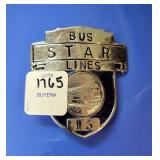 STAR BUS LINES EMPLOYEE HAT BADGE