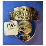 GRAYLINE TOURS EMPLOYEE HAT BADGE