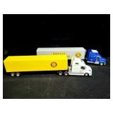 2 MAYFIELD MILK TRACTOR TRAILER DIE CAST TRUCKS -
