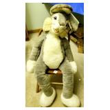 BUGS BUNNY STEIFF STUFFED ANIMAL IN WOODEN