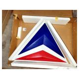 DELTA 12 INCH LOGO SIGN - NEW IN BOX - OPENED