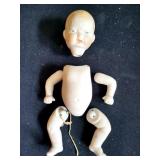 JAPANESE BISQUE DOLL WITH 2 WAY FACE - NEEDS TO