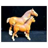 BREYER CLYDESDALE MARE AND FOAL