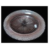 12" PINK MISS AMERICA OVAL PLATTER 12" PINK MISS AMERICA OVAL PLATTER