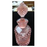 6" PINK MISS AMERICA VINEGAR CRUET WITH STOPPER