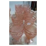 5 1/2" PINK MISS AMERICA GOBLET 5 1/2" PINK MISS AMERICA GOBLET