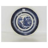 RSW NANKIN STONE CHINA - BLUE WILLOW PLATE