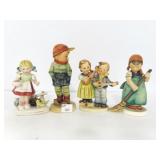 4 FIGURINES: HUMMELS AND ANOTHER FIGURINE 4 FIGURINES: HUMMELS AND ANOTHER FIGURINE