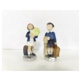 PAIR ROYAL COPENHAGEN FIGURINES - 6 1/4" PAIR ROYAL COPENHAGEN FIGURINES - 6 1/4"