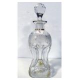 VINTAGER CRYSTAL ETCHED DECANTER