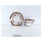 LIMOGES COLLECTOR CUP AND SAUCER LIMOGES COLLECTOR CUP AND SAUCER
