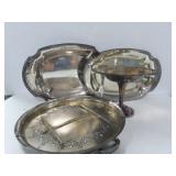 4 PC. SILVERPLATE SERVING DISHES 4 PC. SILVERPLATE SERVING DISHES