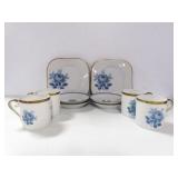 12 PC. SET OF HACKEFORS PORSLIN DESSERT SET 12 PC. SET OF HACKEFORS PORSLIN DESSERT SET