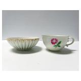 CERAMIC BOWL AND TEA CUP