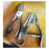 2 RAILROAD TICKET PUNCHES