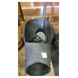 COAL BUCKET, SHOVEL, CAST IRON TRIVETS