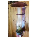 WALL MOUNT OIL LAMP WITH CHIMNEY