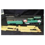 HO SCALE MODEL TRAIN: 2 LOCOMOTIVES, TENDER,
