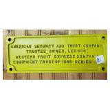 CAST IRON "AMERICAN SECURITY & TRUST