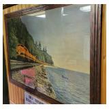 GREAT NORTHERN TRAIN FRAMED PHOTOGRAPH -