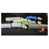 6 TRACTOR TRAILER TOY TRUCKS