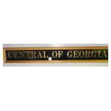 CENTRAL OF GEORGIA WALL SIGN - 5" X 36"