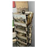 POSTCARD ROTATING DISPLAY WITH POST CARDS