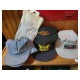 RAILROAD CAPS AND GLOVES