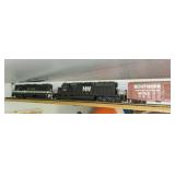 HO SCALE MODEL TRAIN: 2 LOCOMOTIVES AND