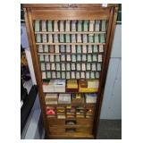 OAK TICKET CABINET WITH SOUTHERN RAILWAY