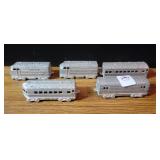 5 MIDGE TOY TRAIN CARS